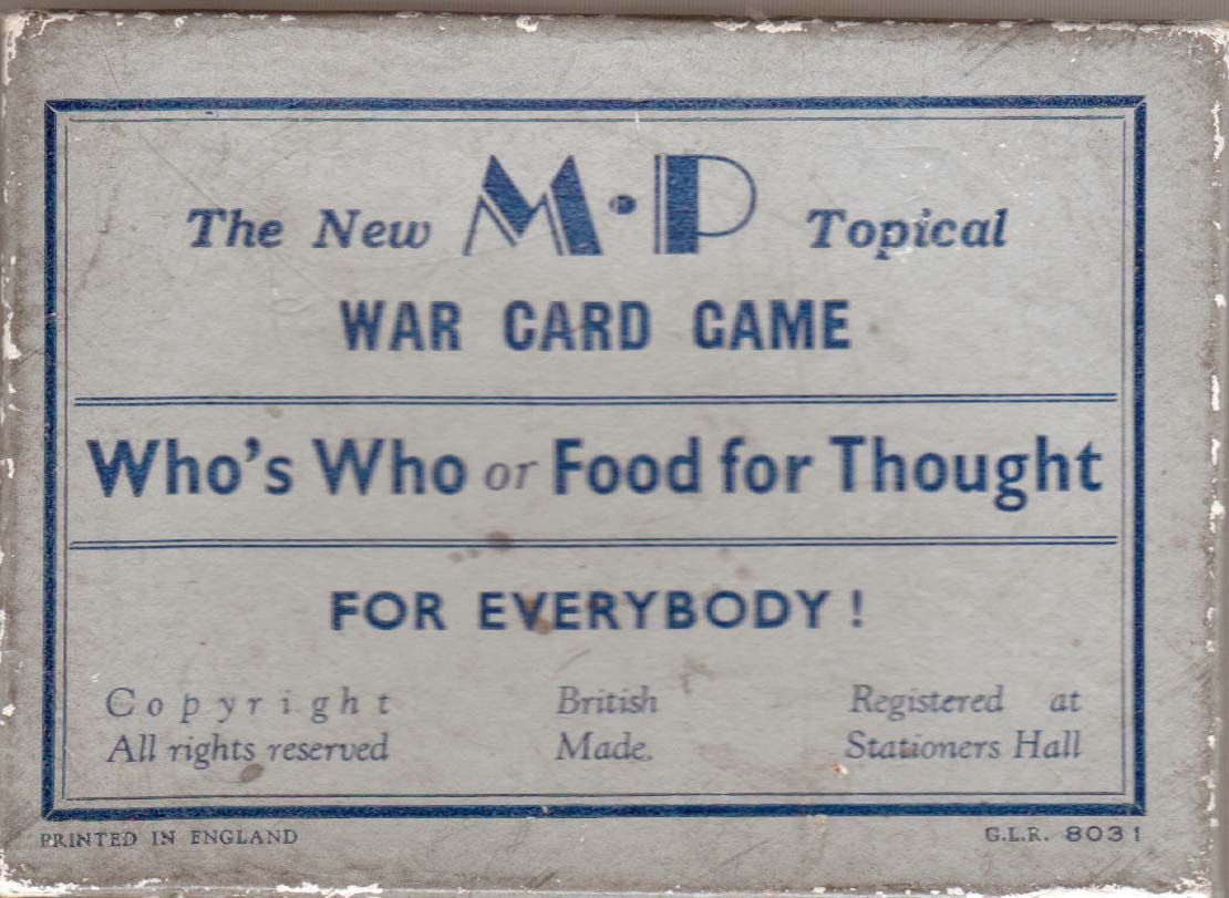 Who's Who or Food for Thought
