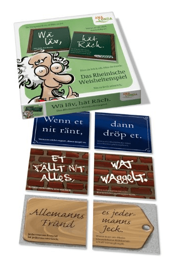 Wä läv, hät Räsch: Das Rheinische Weisheitenspiel