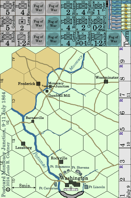 Postcard Monocacy Junction, 9-11 July 1864