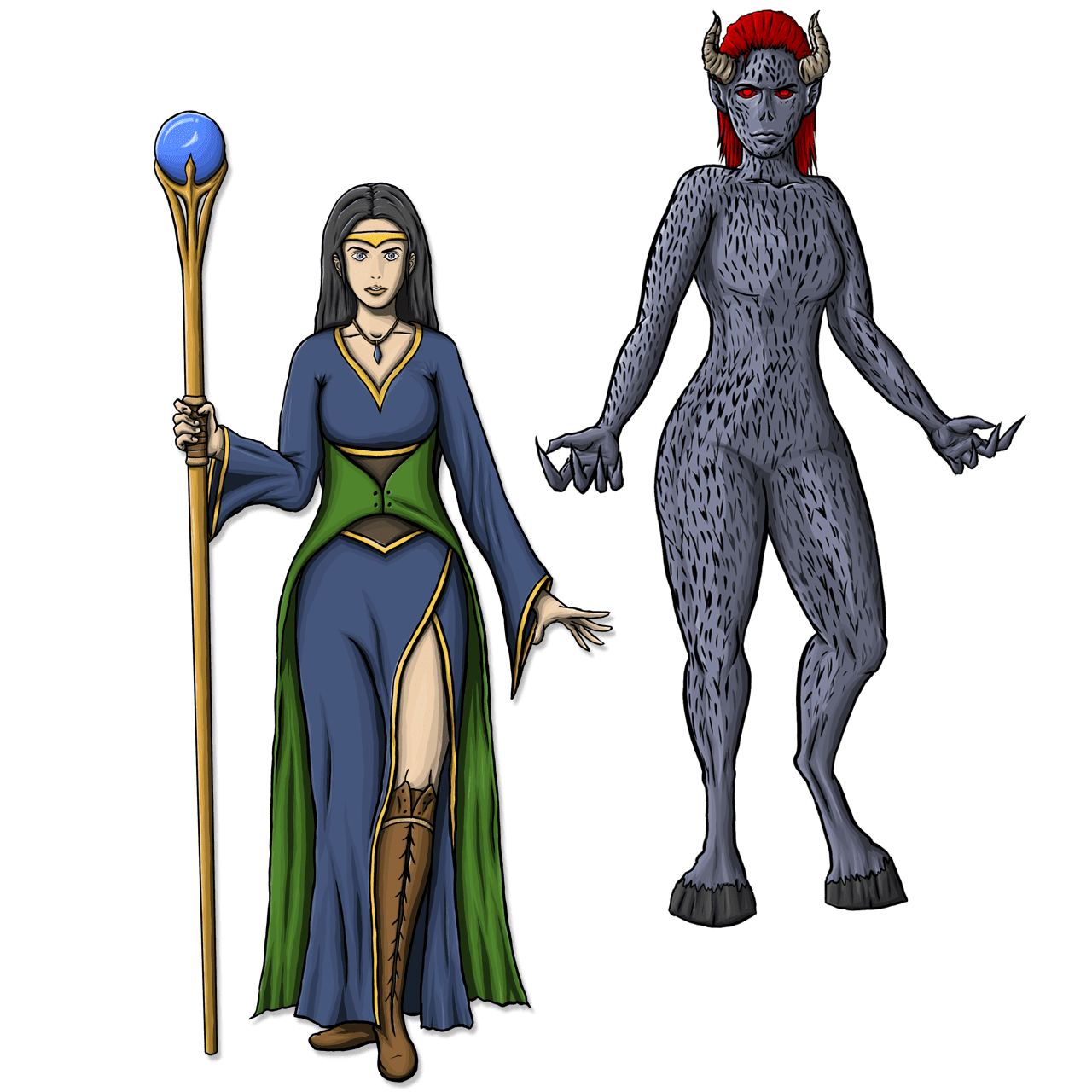 The Sorceress and the Demons